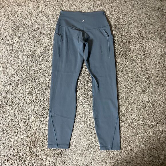 Lululemon Size 8 Align Pant High Rise with Pockets 25" Inseam Oil Grey - Picture 2 of 6